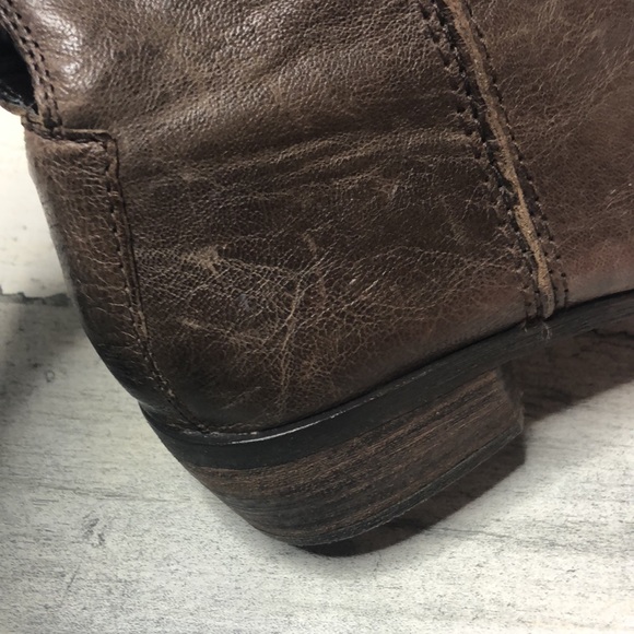 Sam Edelman James Boots Side Zip 7 Dark Brown - Picture 6 of 10